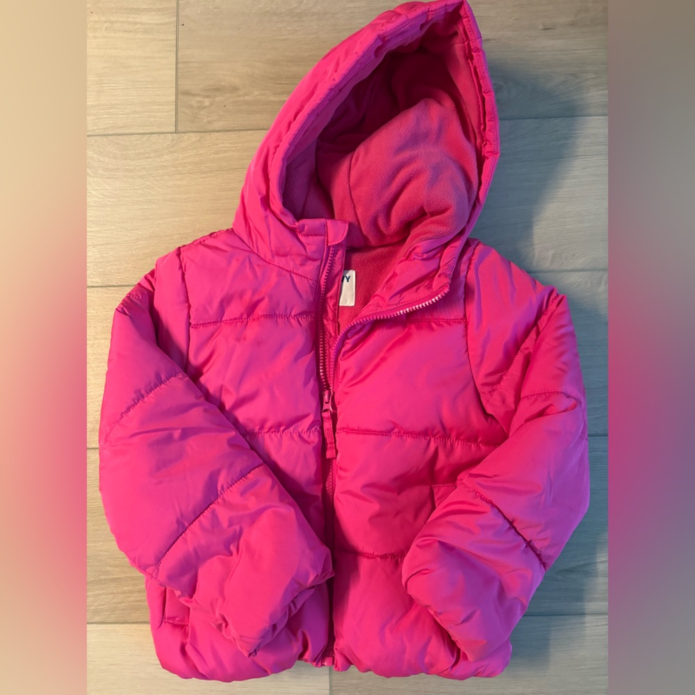 Old navy size 6/7 Kids Pink Puffer Jacket
